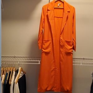 Asos orange trench coat